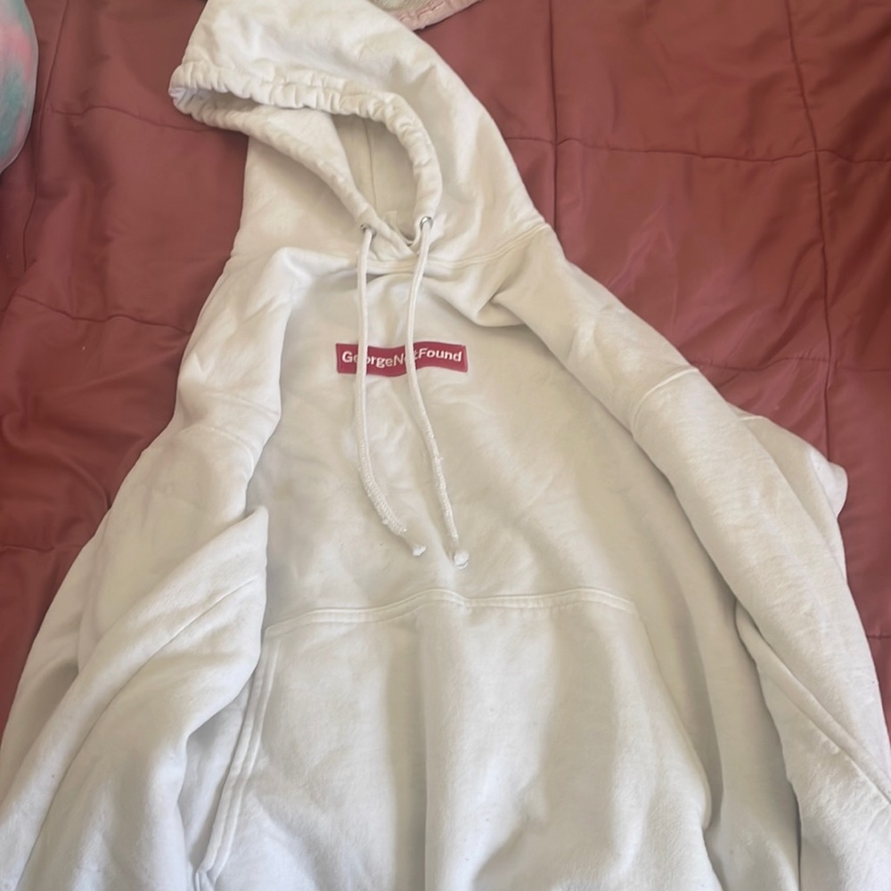 White Georgenotfound hoodie